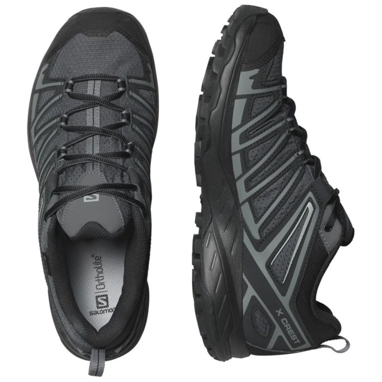 Salomon X Crest GTX Turisticke Topanky Panske Čierne | SK 3JKYXO